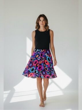 Alice & Trixie Retro Flower Sheath Dress // Black Multi // Medium